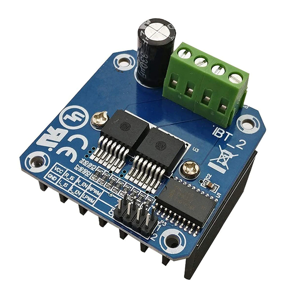 BTS7960 43A H-bridge High-power Motor Driver Module. 