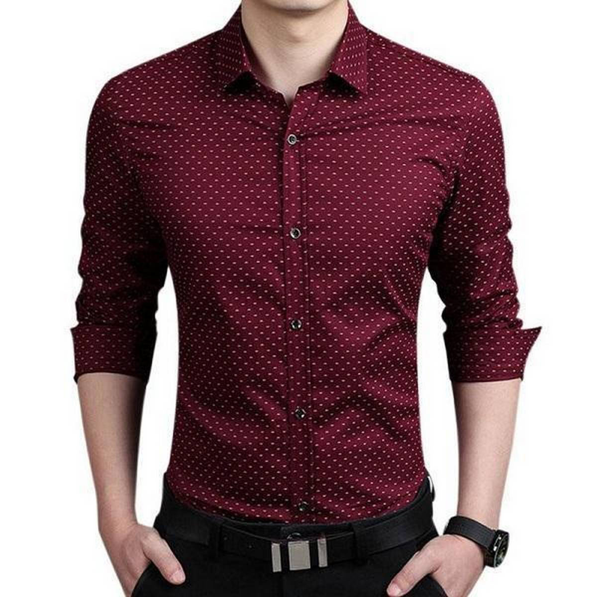 Men's Fashionable Full Sleeve Slim Fit 