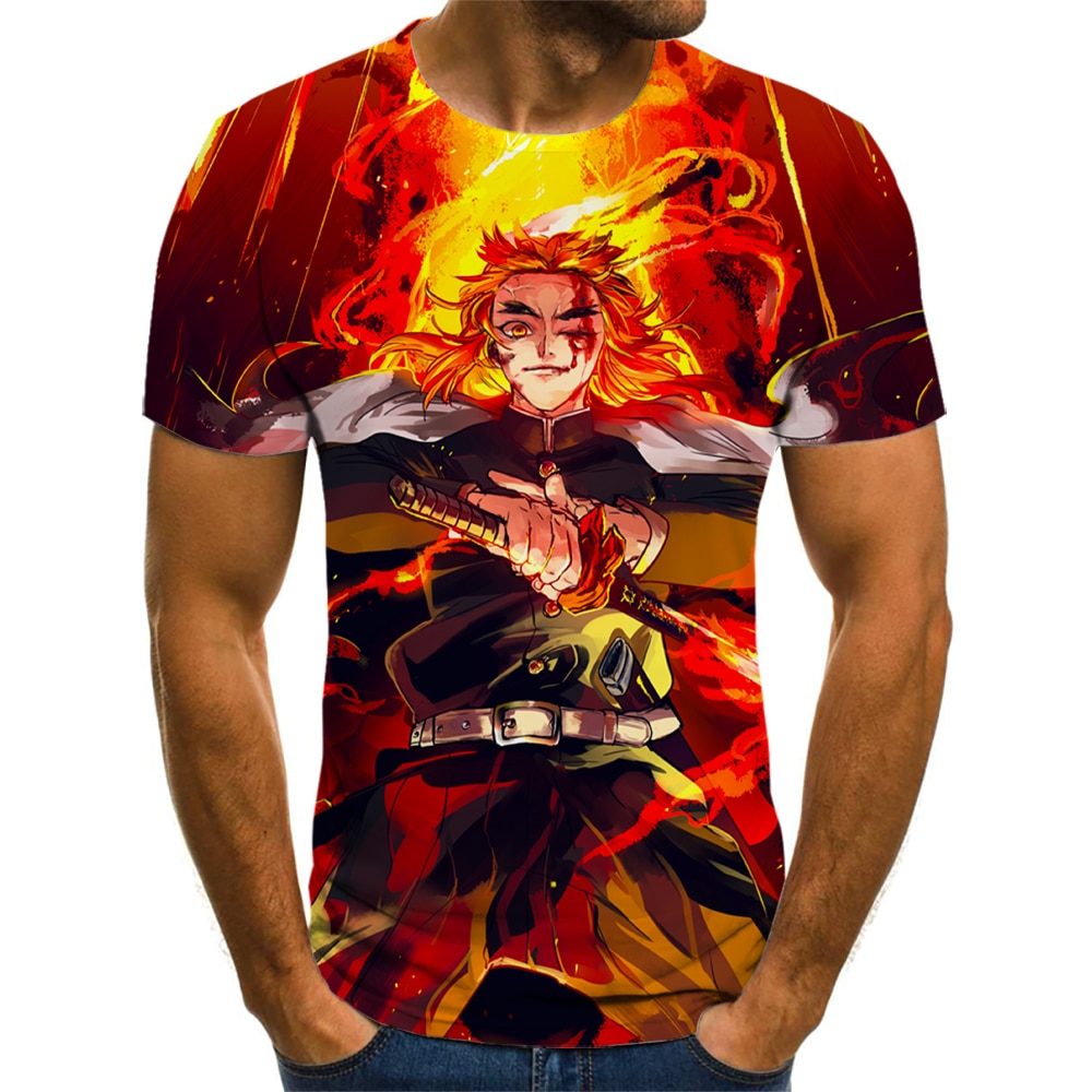Demon Slayer Anime T Shirt For Men Camisetas Manga Kimetsu No Yaiba Tops  Camiseta Hombre Ropa Clothing Tee Camisa Masculina: Buy Online at Best  Prices in Bangladesh 
