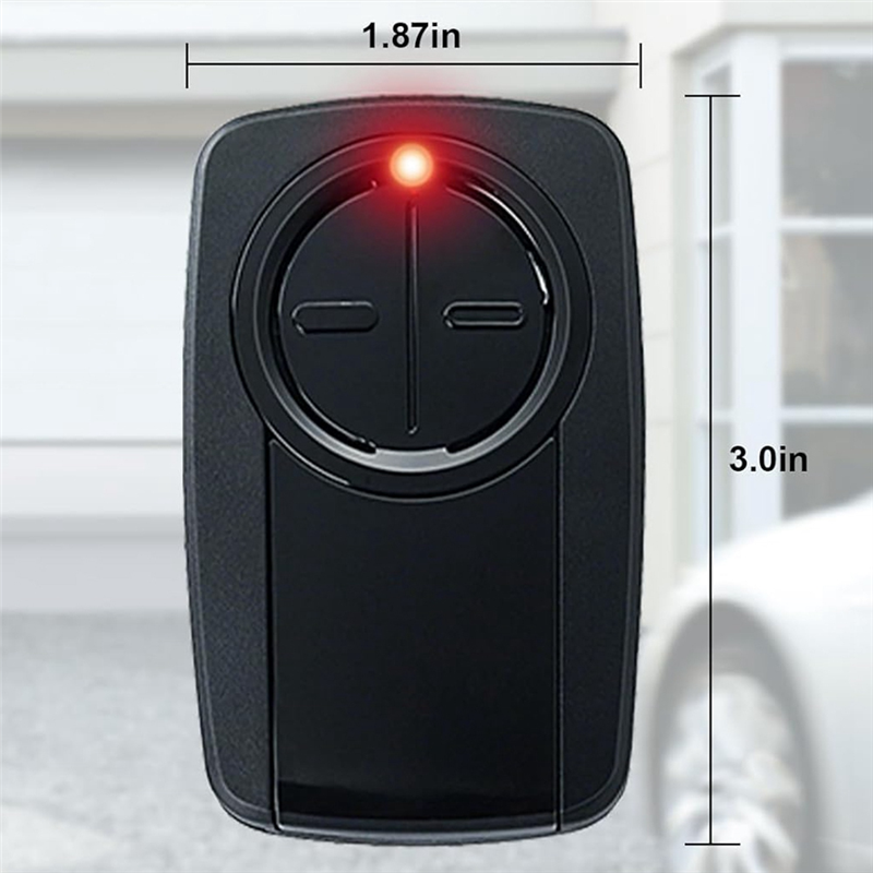 Klik5U-Bk2 Klik3U- Universal 2-Button Garage Door Opener for Red/Orange/Purple/Green/Yellow Learn Button or Dip Switch Easy Install. 