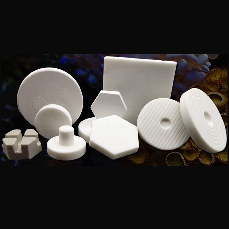 Ceramic Coralline Coral Frag Plugs Base T-shaped Tray SPS Seawater Coral Frag Plate Base Aquarium Plant Decorations