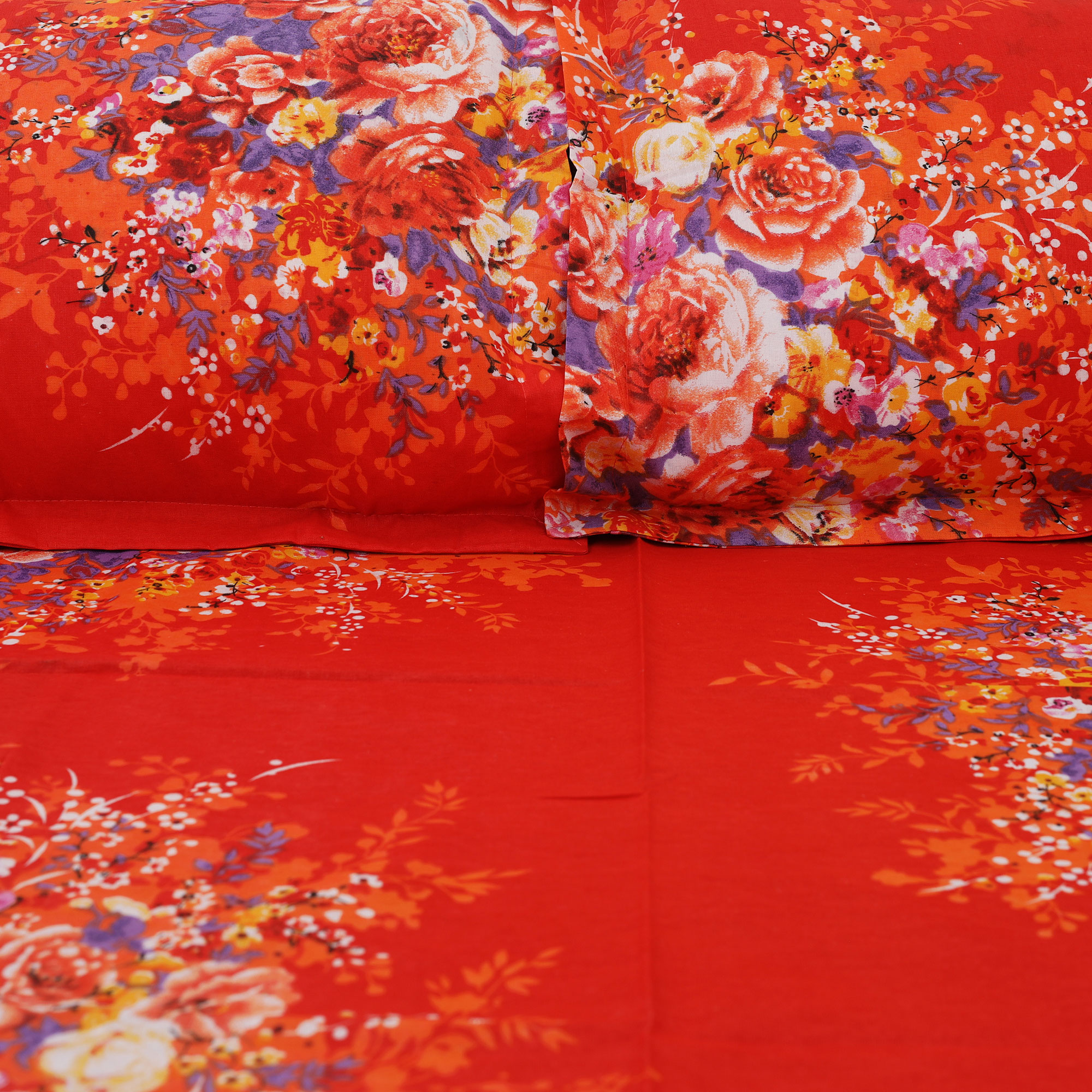 Digital Home Tex 8.5/7.5 Feet Double Size Bedsheet with Two Pillow Covers - Elegant Design - Cozy Bedding - Stylish and Attractive Choice. 