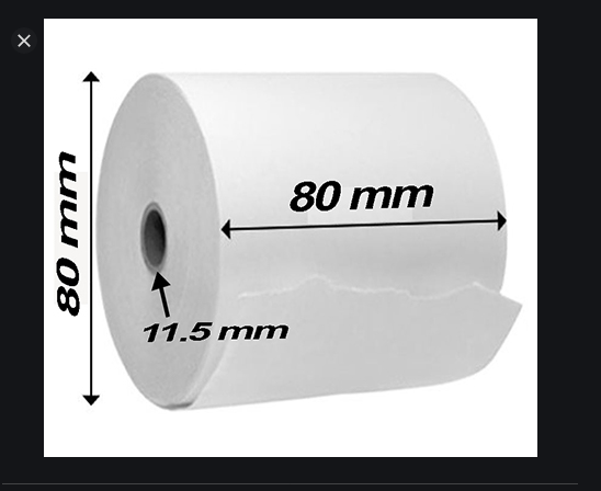 Pos Paper Roll 80mm x 80 mm 1 Box 50 pcs paper roll. 