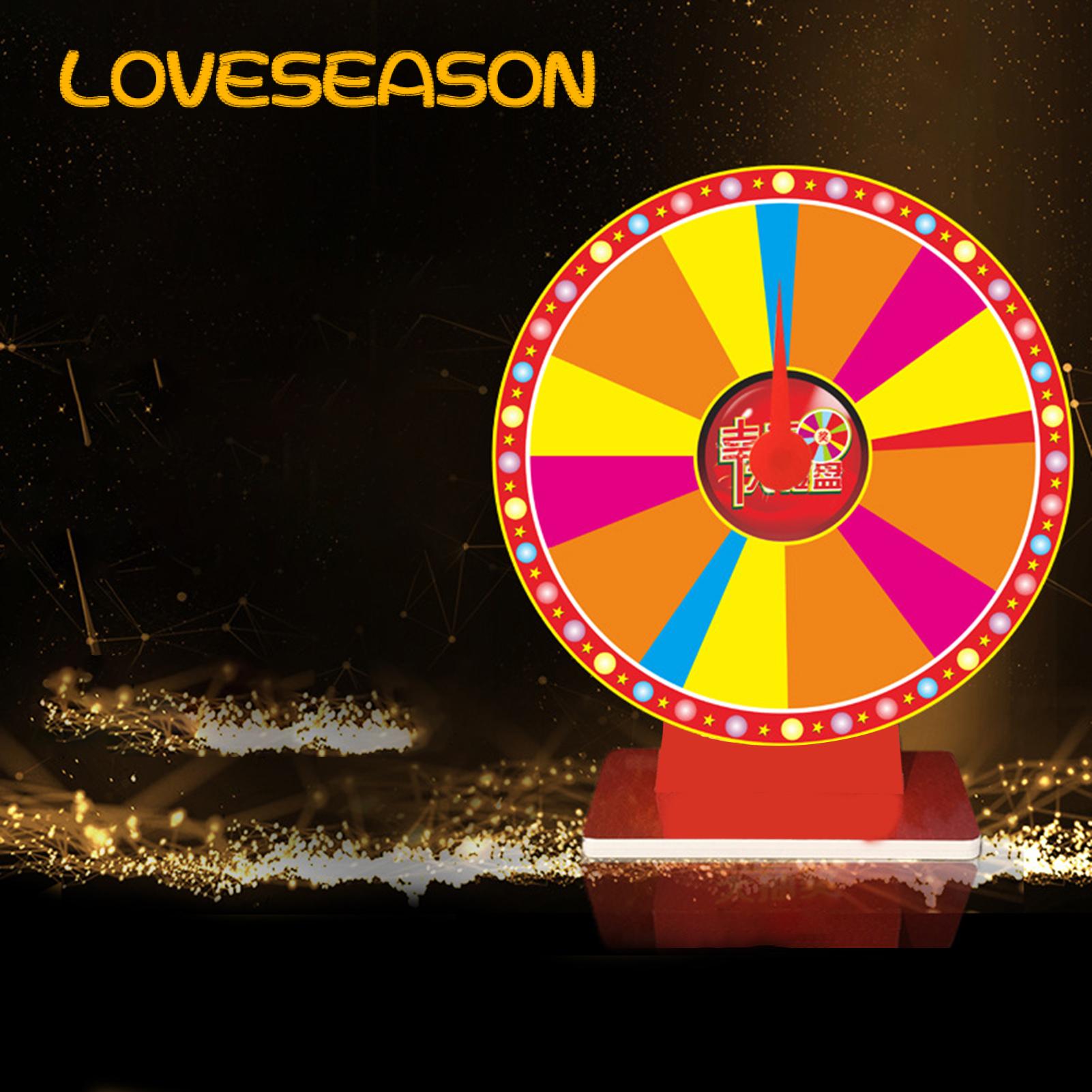 Desktop Prize Wheel Colorful Diy Spinning Prize Wheel Set for Carnival Party Lucky Roulette Spinner with Stable Stand for Fun Games Events Carnival Game Spinner. 