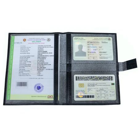 Synthetic Leather Tauri Car - Motorcycle - And Anannaya Documents Waterproof License Holder - Keep Important Documents Secure