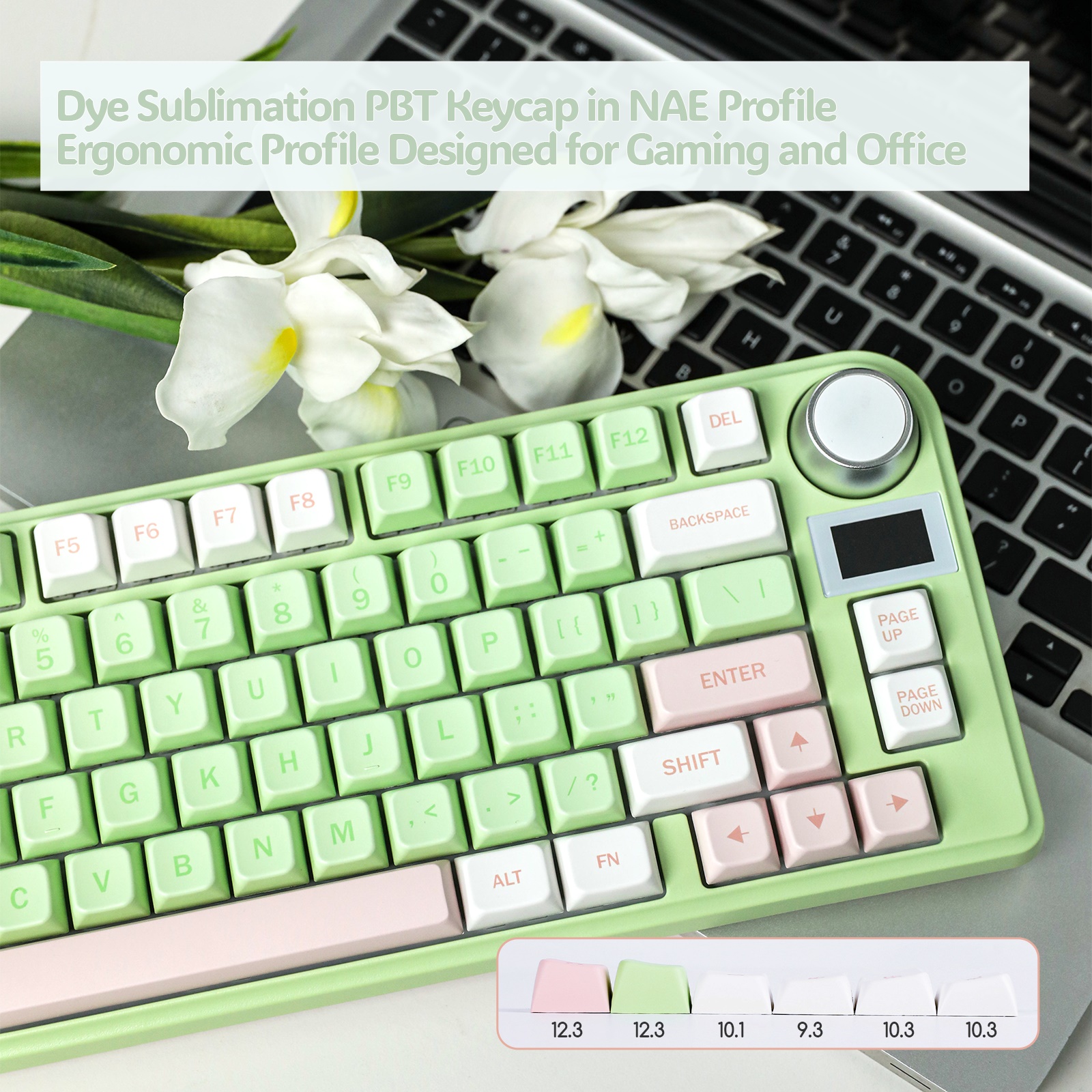 EPOMAKER TH80-X 75% Layout 2.4ghz/Bluetooth/USB-C Wired Wireless Hot-swap Gasket Mechanical Keyboard for Office/ Win/ Mac. 