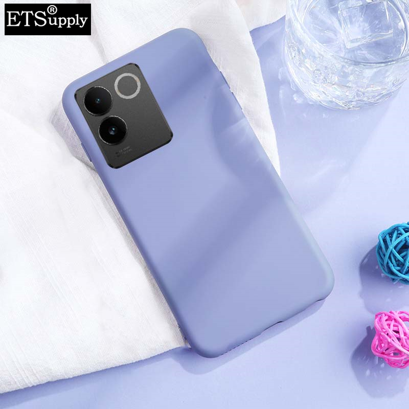 Phone case VIVO IQOO Z7 Pro Soft Silicone Liquid Lens Protection Soft Slim Back Cover iqoo Z7 Pro case