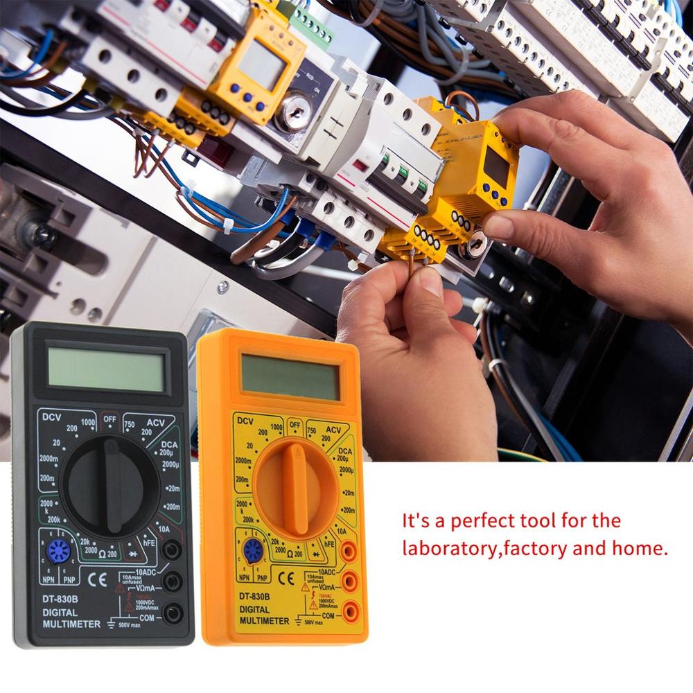 DT-830B LCD Digital Multimeter DC 750 1000V Voltmeter Ammeter Ohm Tester Meter Digital Multimeter. 