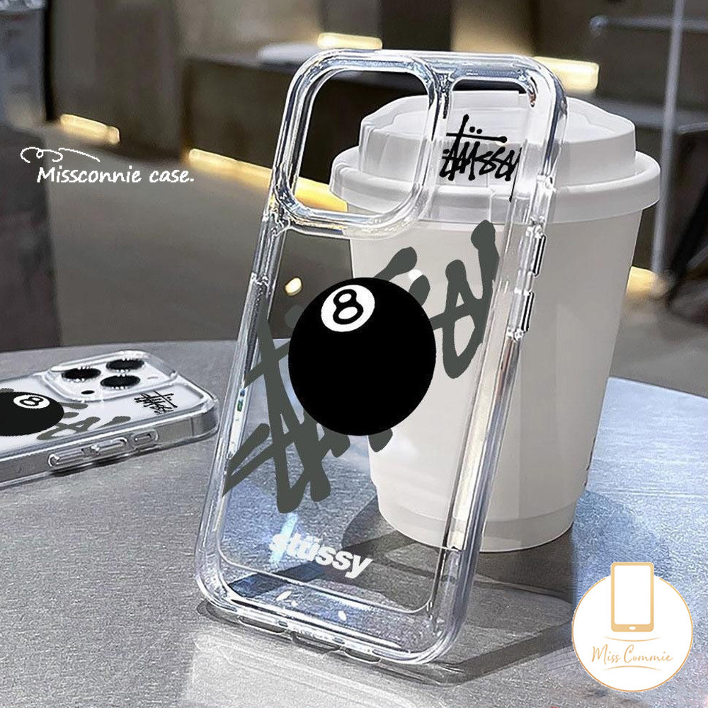 Trendy Brand Stussy Graffiti Letters Case for Redmi 12C 9 12 9C 10A A1 10C 10 13C A2 9A 9T Note 11s 10s 11 8 13 10 12 9 Pro Max Poco X5 X6 C65 Mi 11 12 Lite Transparent Soft Cover. 