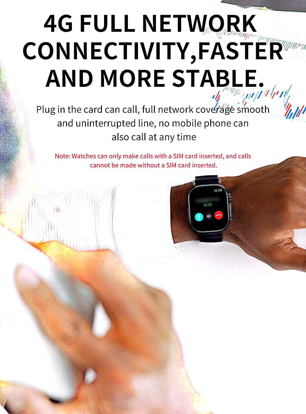 BW9 4G SIM Card Smartwatch Video Calling, Camera, Google, Opera mini, Facebook and Others BW9-4G. 