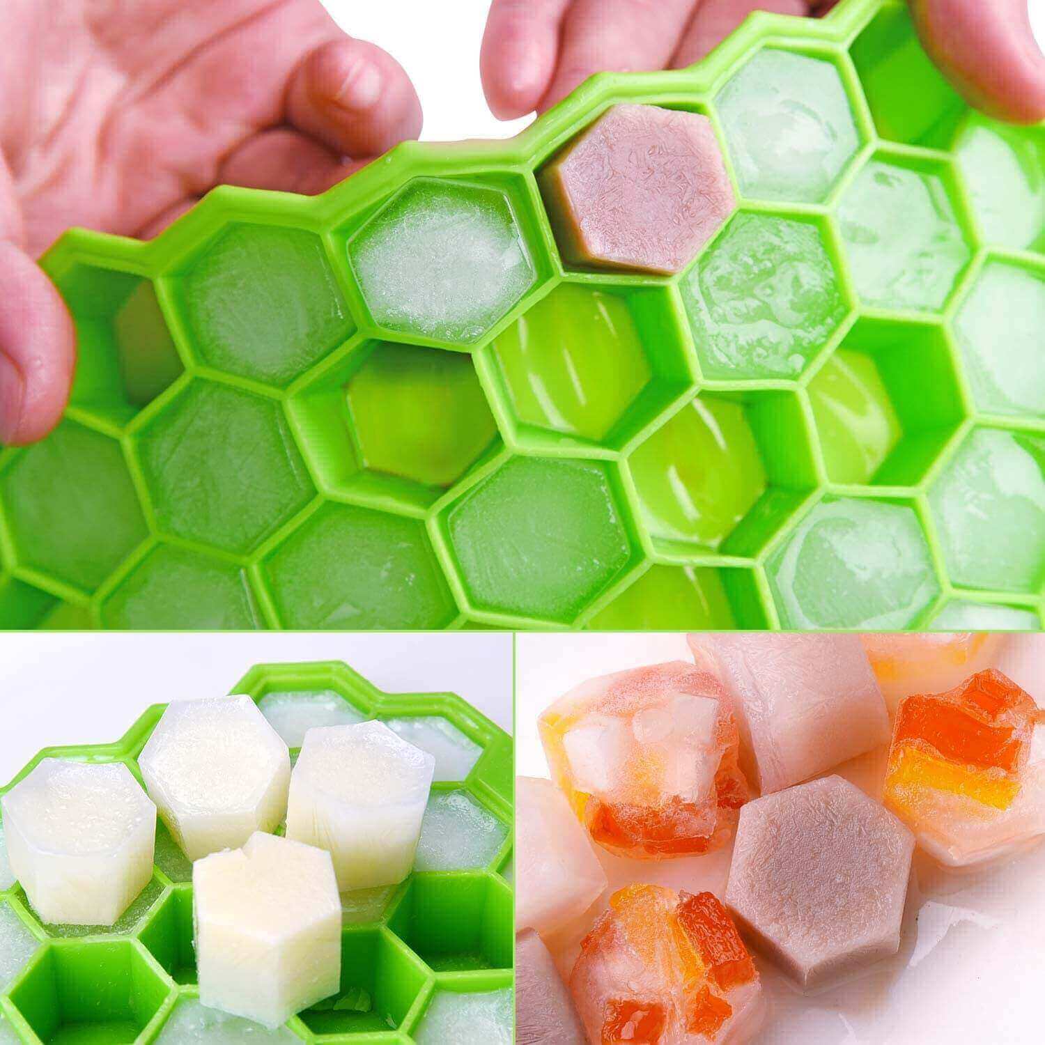 Silicone Ice Cube Tray 37 Cavity Ice-making Box. 