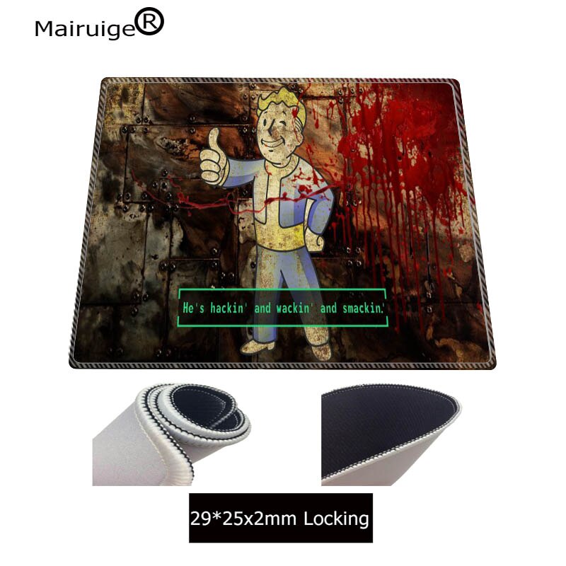【happy one】Mairuige Fallout 4 Large Mouse Pad Lockedge Mouse Mat For Laptop Computer Pad Desk Pad For 2 LOL Mousepad. 