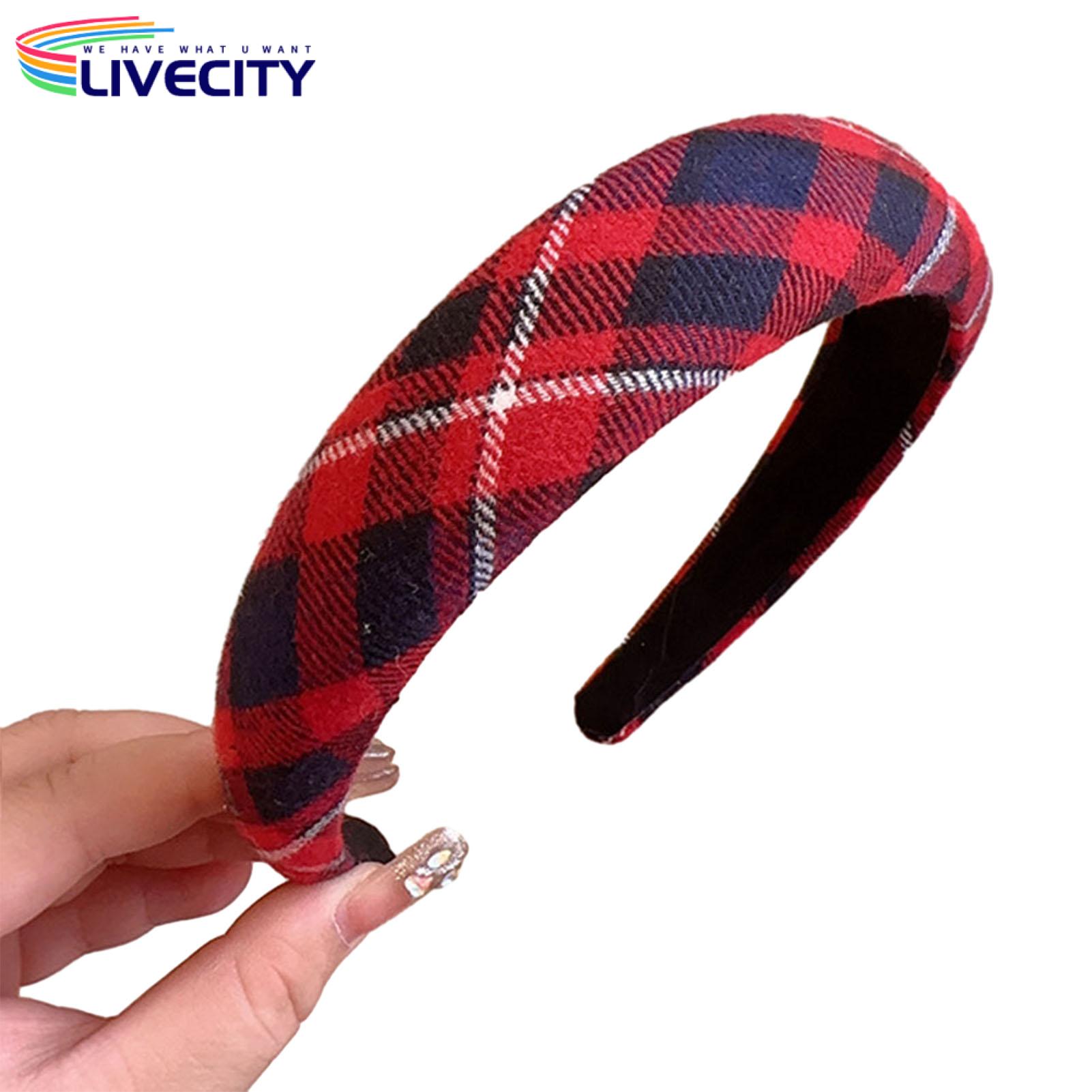Women Headband Vintage Fabric Hairband for Festive Hair Accessories Soft Elastic Anti-slip Headband Party Headband