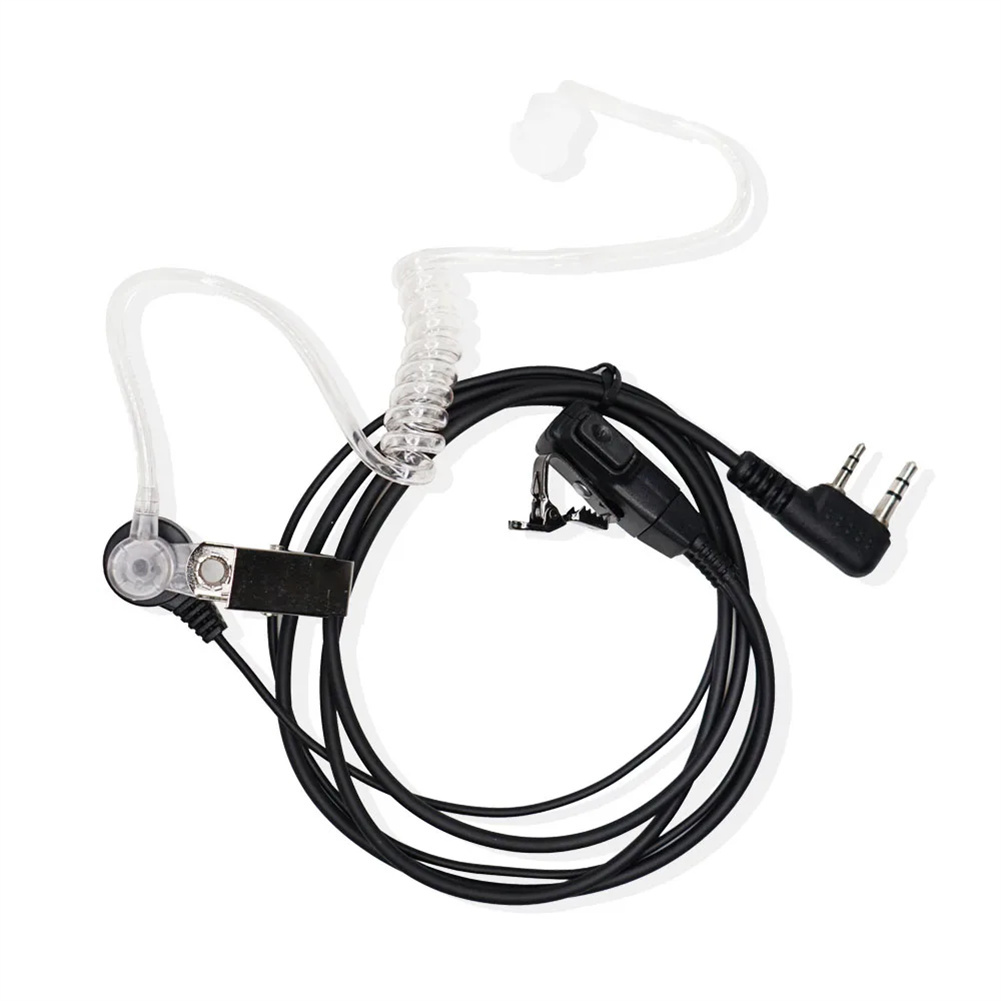 Walkie Talkie Earpiece With Mic 2 Pin Covert Air Acoustic Tube