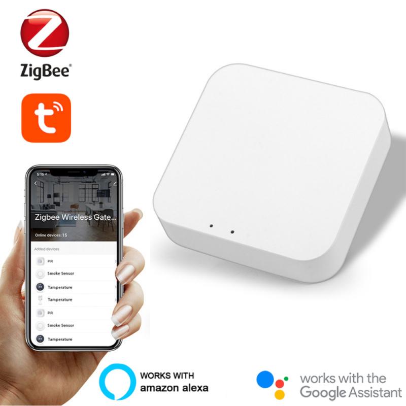 Tuya ZigBee 3.0 Smart Gateway Hub Smart Home Bridge Smart Life APP Wireless Remote Controller Works With Alexa Google Home. 
