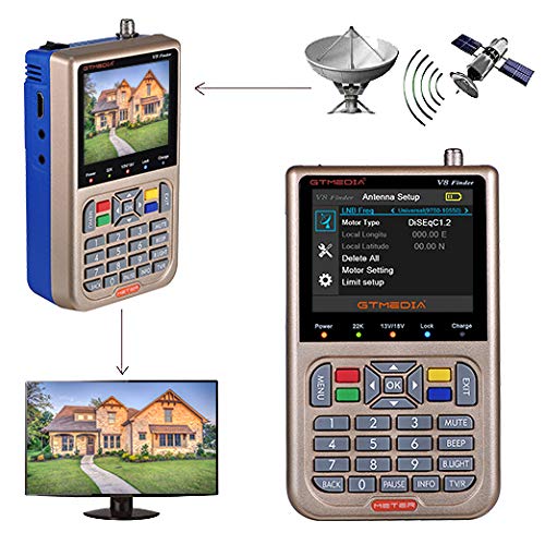 GTMEDIA V8 Finder Satellite Finder DVB-S2/S2X Digital High Definition Sat Finder DVB S2 HD 1080P Satellite Meter Satfinder (used product)