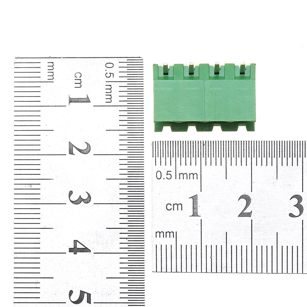 5Pcs Screw Terminal Block 4 Pin 5.08mm Pitch Male Female Plug-in L Type Right Angle Connector Screw Terminal PCB Audio Video Accessories. 