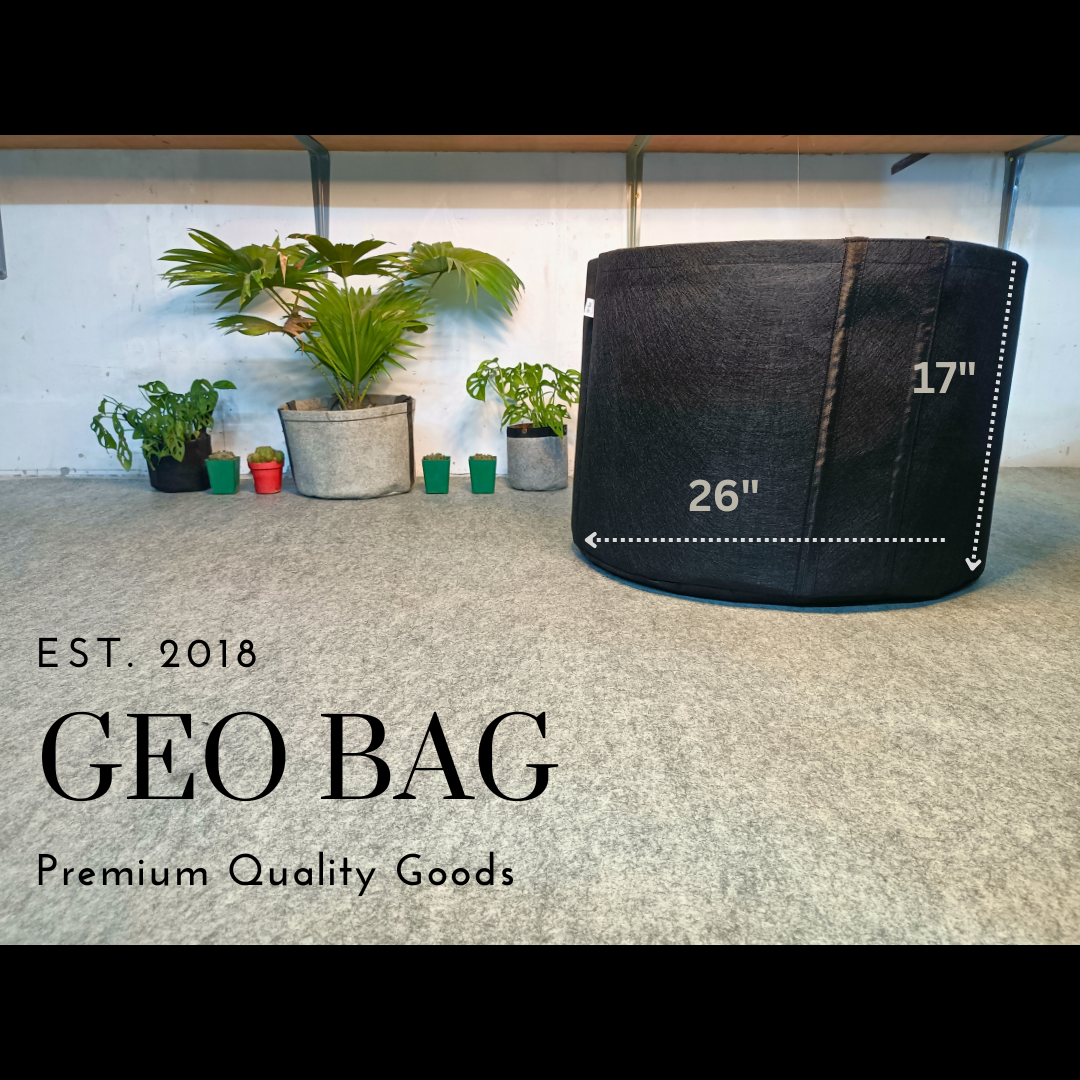 GEO Bag 40 Gallon -1 PCS (Fabric Tub) dia 26" hight 17"- Plant Grow Bags, Synthetic Pot
