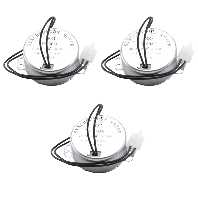 3 Pcs Incubator Automatic Egg Turning Motor Synchronous Motor 2.5//Min Cw/Ccw Farm Chicken 220V