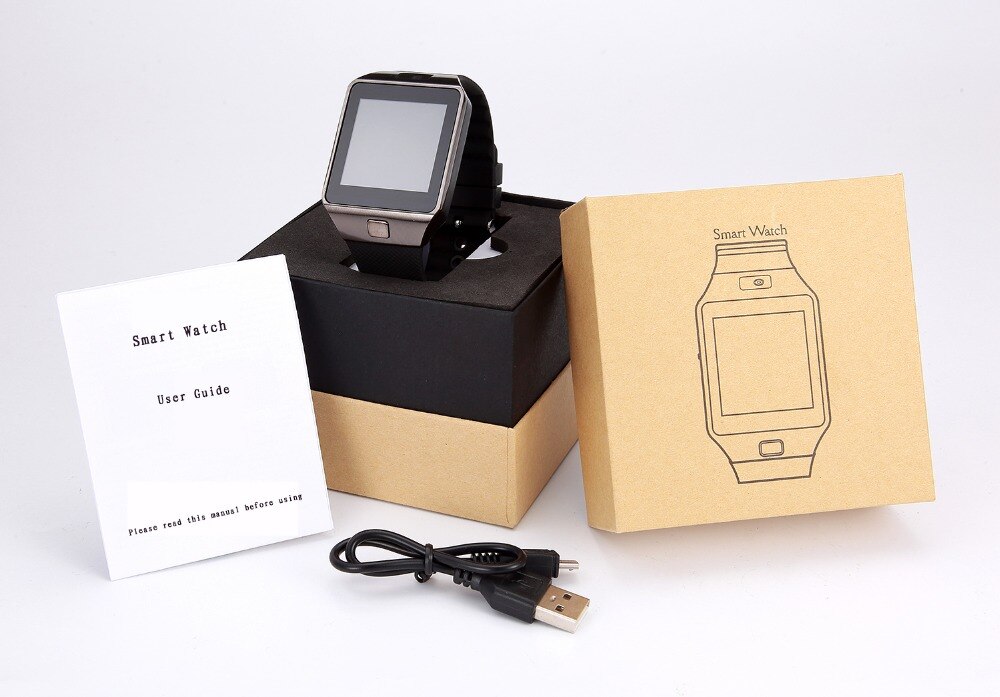 DZ09 Smart watch black with camera and memory. 