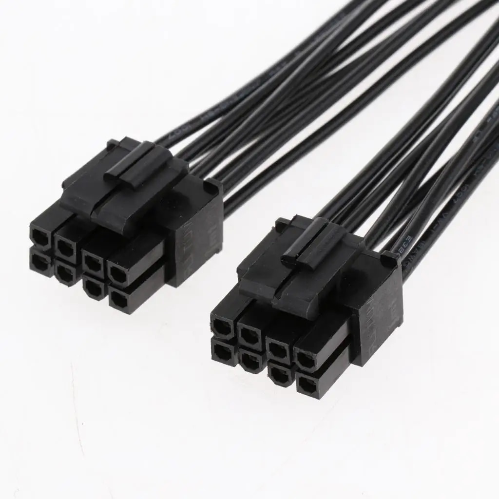 CPU 8 Pin to 2 x CPU 8 Pin (4+4) Motherboard CPU Power Adapter Y-splitter Extension Cable. 