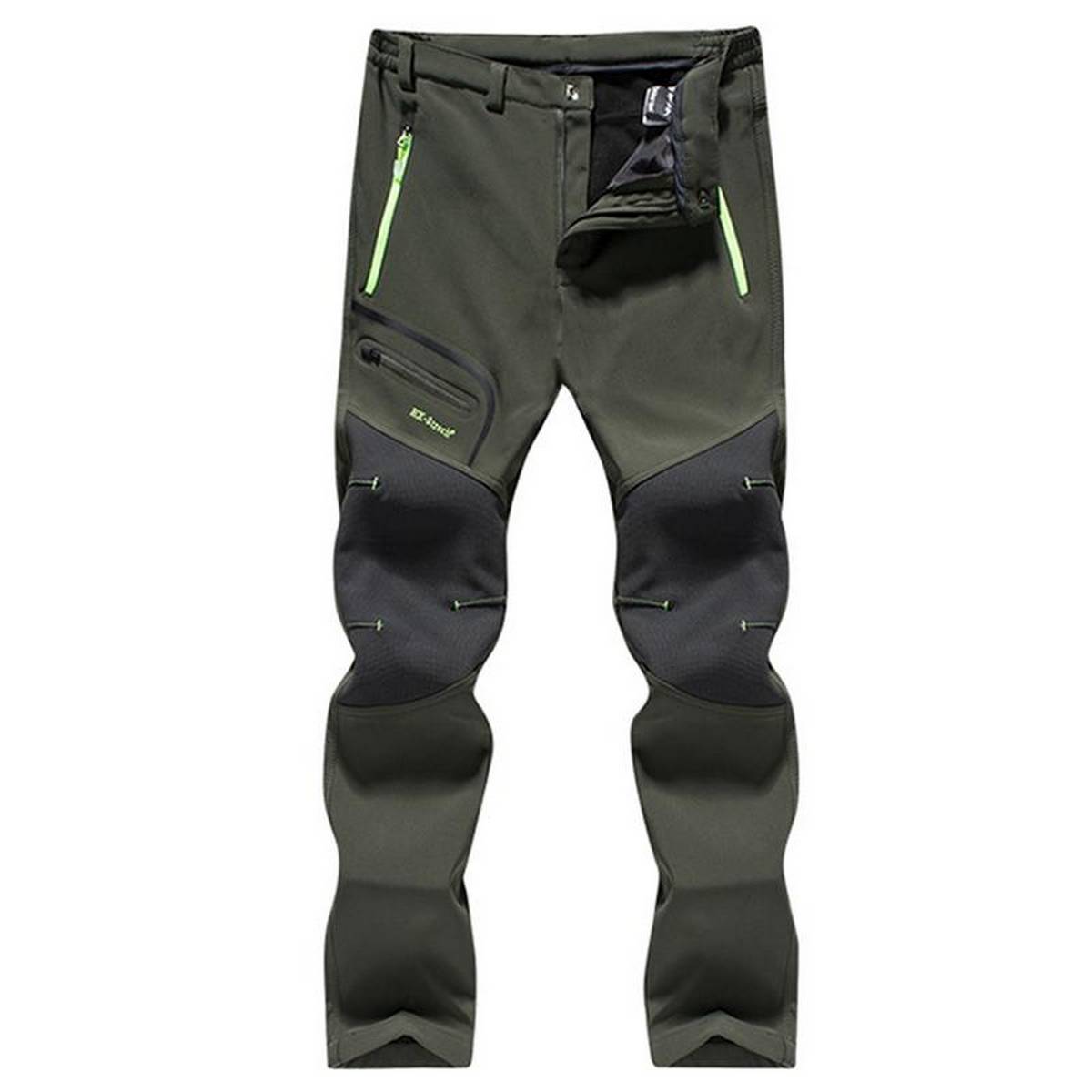 Men's Pants Outdoor Waterproof Hiking Trousers Camping Climbing Fishing  Skiing Trekking Softshell Pants Plus Size S-5XL