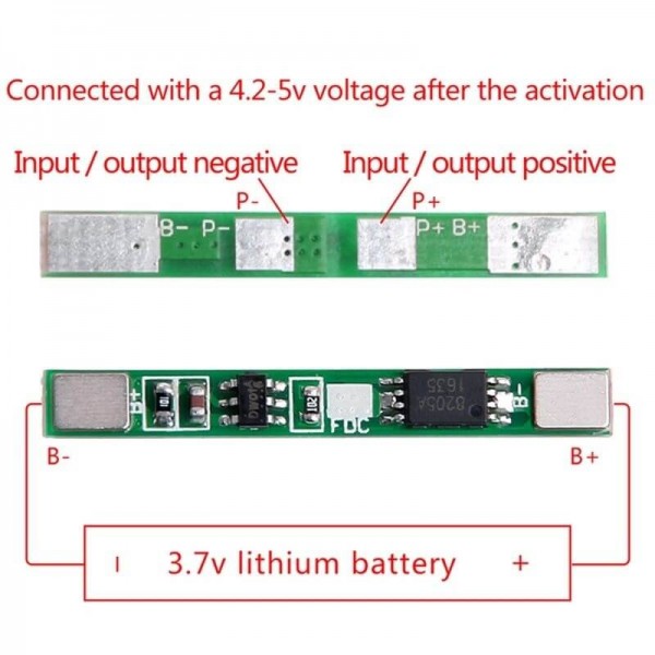 BMS Battery Protection Board 1S 3.7V 3A li-ion 18650 AA AAA Lipo Li-ion Lithium Battery BMS Charger Protection Module Board Circuit. 