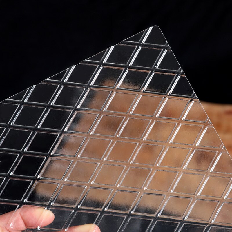【happy one】4pcs/set Plastic Grid Texture Mat Cake Chocolate Printing Grid Decorating Tools Fondant Imprint Baking. 
