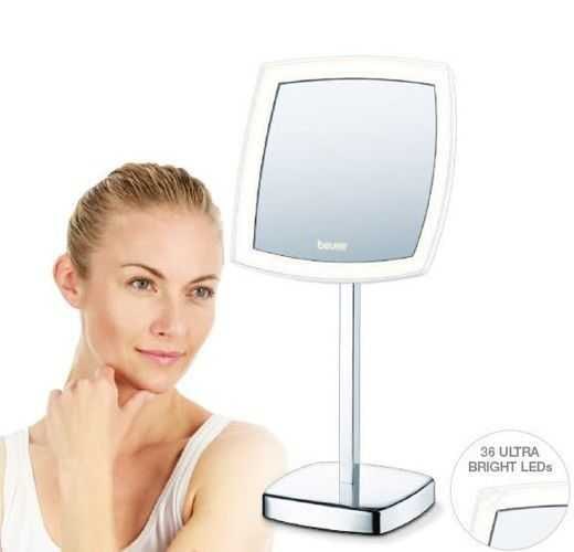 Beurer BS 99 illuminated cosmetics mirror. Practical cosmetics mirror for use at home. 