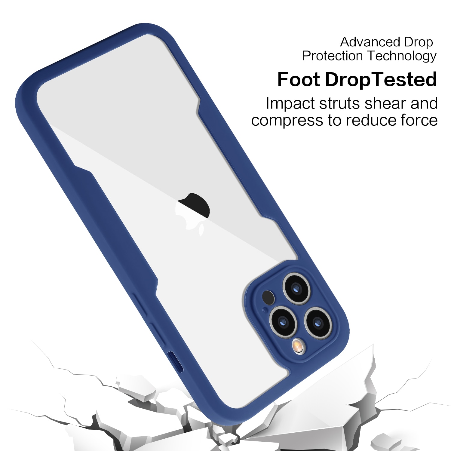 360 Full Body Front Screen Transparent Phone Case For iPhone 11 12 13 Pro Max XS X XR 7 8 Plus SE 2 Shockproof Bumper Back Cover. 