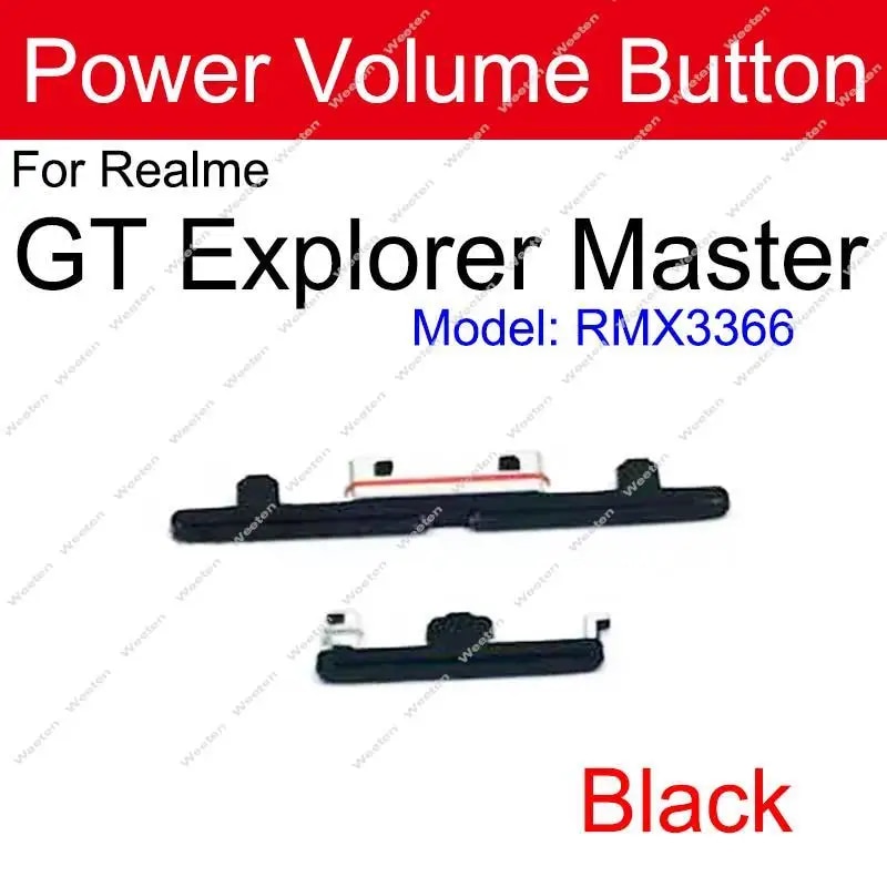 Power Volume Button For Realme GT 5G GT Neo 2 2T GT Master Explorer Side Power Volume Keys Small Buttons Flex Cable Parts. 