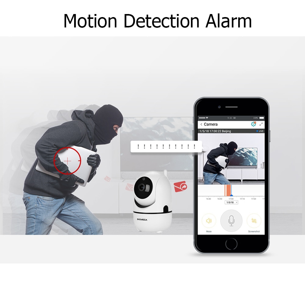 INQMEGA 1080P Cloud Wireless IP Camera Intelligent Auto Tracking Of Human Home Security Surveillance CCTV Network Mini Wifi Cam. 