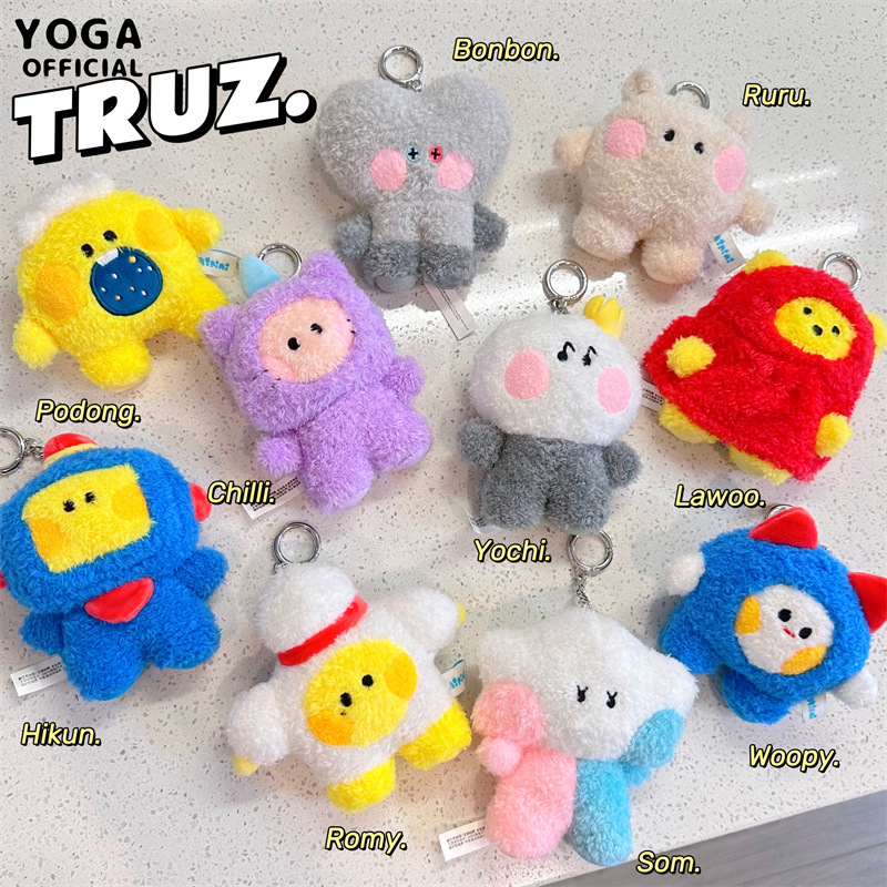 10cm Kawaii Truz Anime Hobby Chilli Romy Yochi Bonbon Som Ruru Hikun Matetsu Lawoo Mini Series Cartoon Plush Doll Bag Ornaments. 