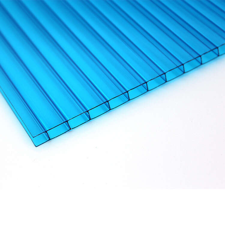 Double layer transparent hollow PC polycarbonate daylighting board greenhouse rain canopy sunlight board. 