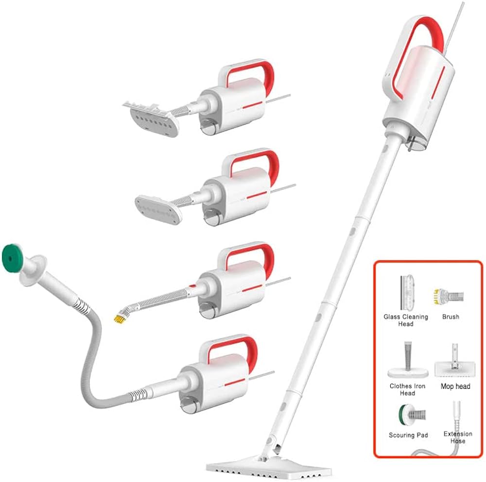 Xiaomi Deerma ZQ610 Multifunctional Handheld Steam Cleaner Anti-Dry Design Steamer Mop Sterilized Cleaner Removable Steam Mop. 