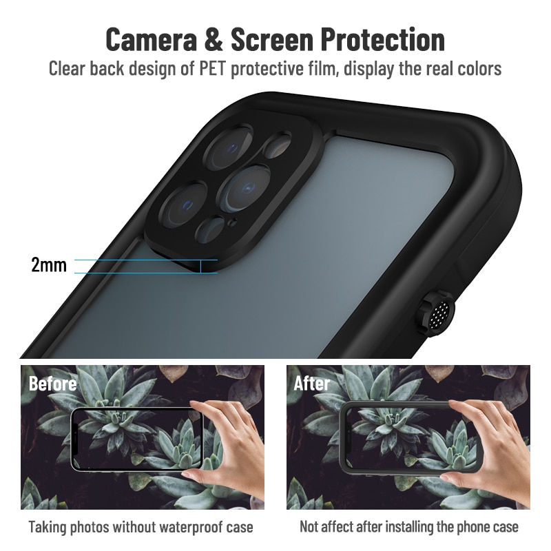 IP68 Waterproof Phone Case For IPhone 11 12 13 14 15 Pro MAX XR XS MAX Swimming Case For IPhone 8 7 Plus Shockproof Clear Cover. 