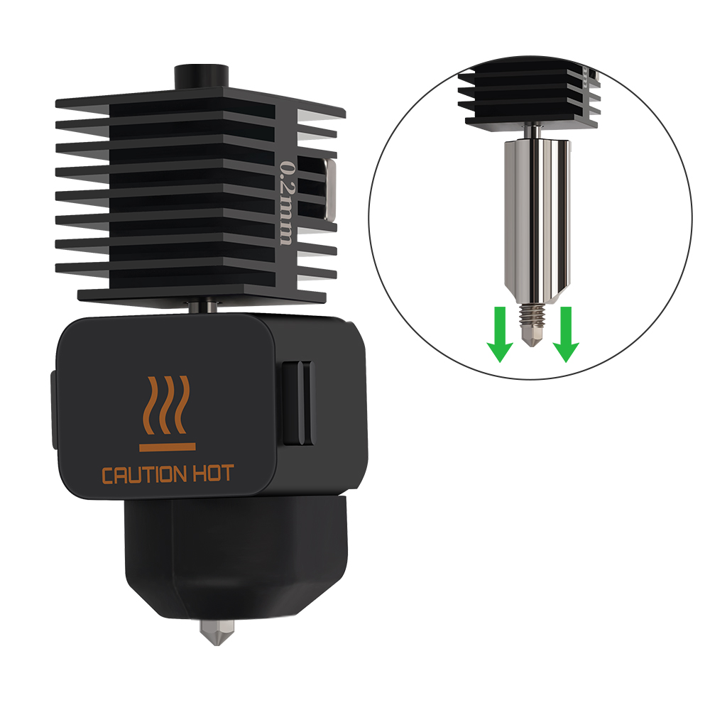 Hotend For Bambu Lab A1 mini Assembly Hotend Kit 0.2 0.4 0.6 0.8MM Replaceable Nozzle For 3D printer Bamboo Lab A1/A1 mini. 