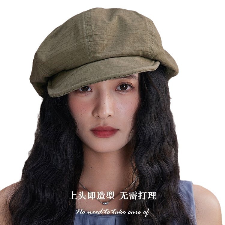 Blockbuster return丨lazy Japanese cotton and linen berets, women's spring and summer streets, versatile hats, three-dimensional shaped, newsboy hats. 
