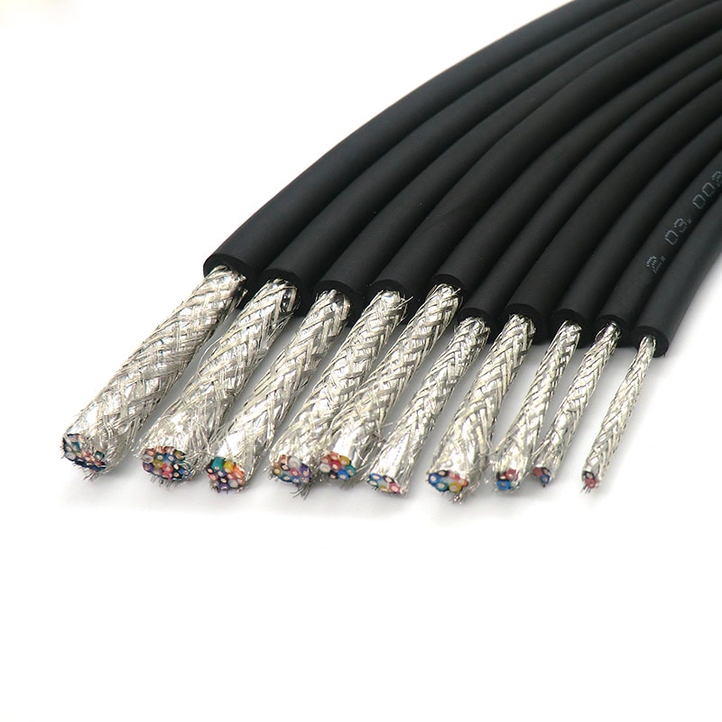 【VisioN Shop】5 Core Flexible Shielded 0.14,0.2,0.3mm² Control Wire  Tinned Pure Free 5m. 