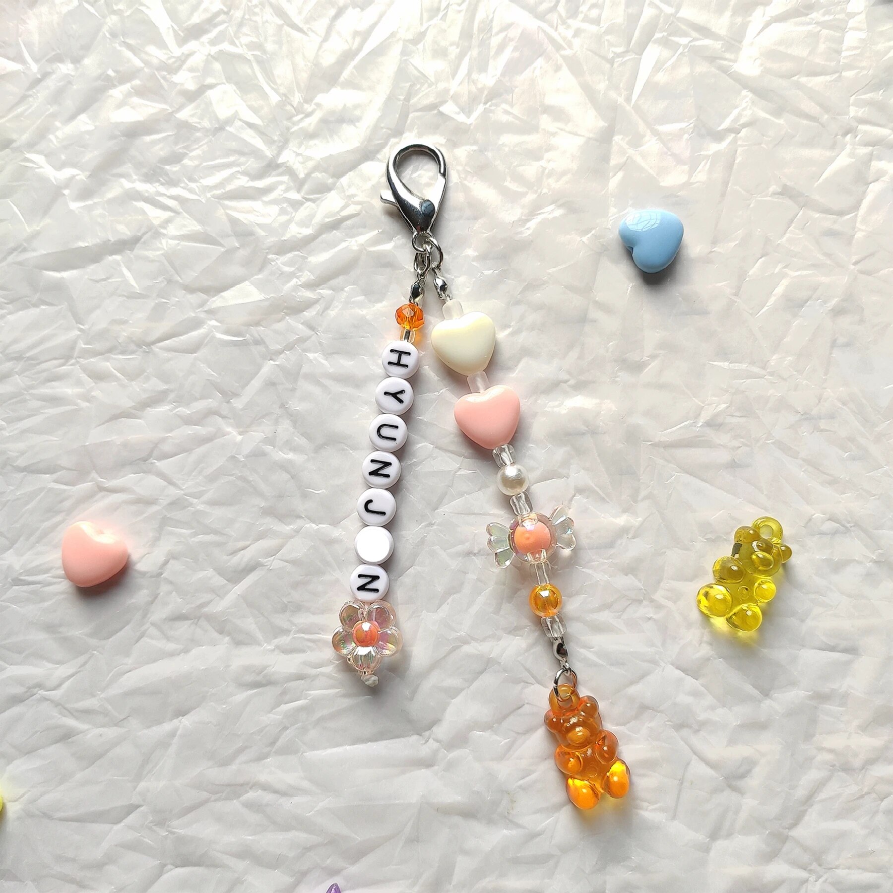 Kpop SKZ TXT Keychain HYUNJIN Name Charm Custom Letter Key Chains Phone Bags Strap Fans Party Gift Acrylic Personalized Keychain. 