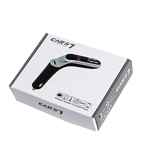 CARS7 Bluetooth Car Charger with Digital Display for Mobile Phone. 