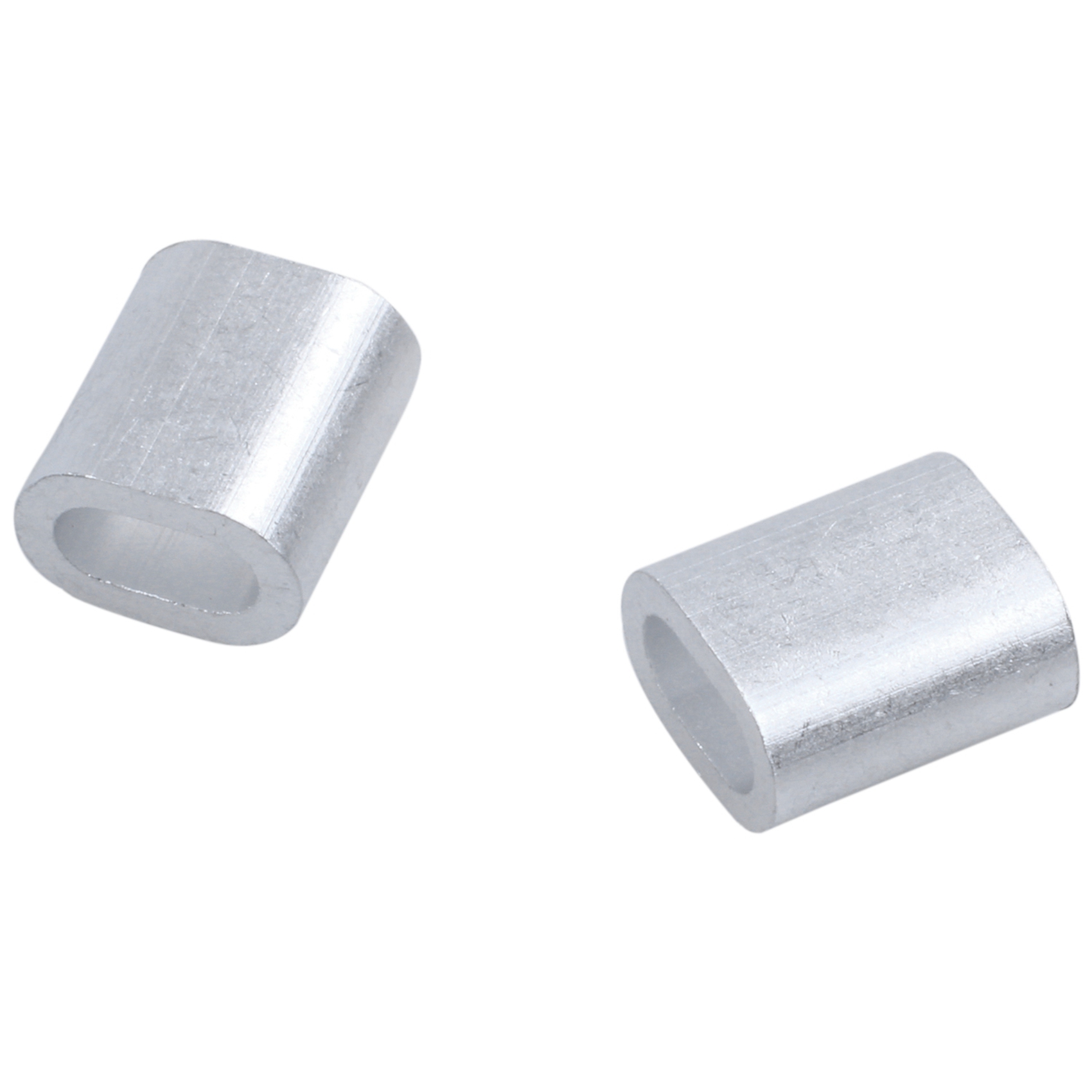 2mm Aluminum Double Hole Wire Rope Clamp Clip Sleeve 320 Pcs
