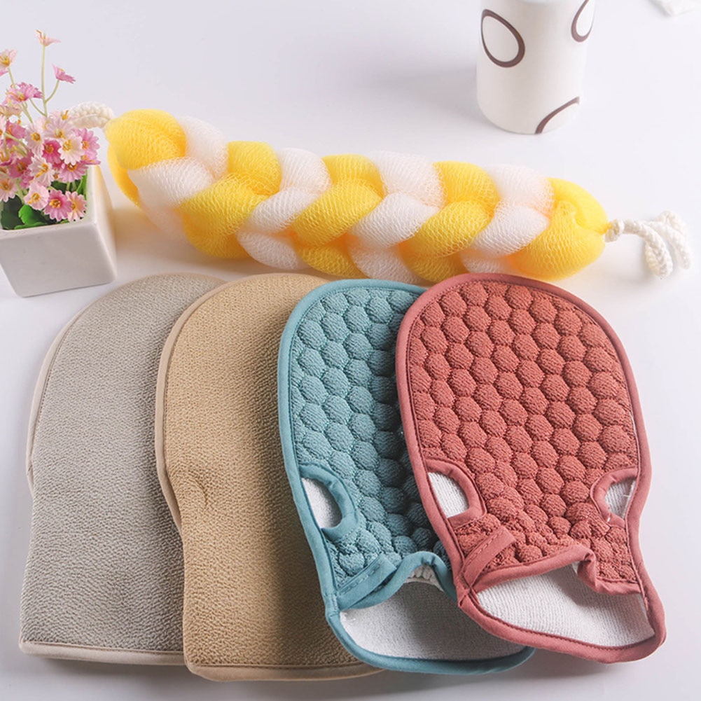 【VisioN Shop】Bath Honeycomb Soft Brush Double-sided Scrub Body Free Cuozao Towel Scrubber Exfoliating Back Tool. 