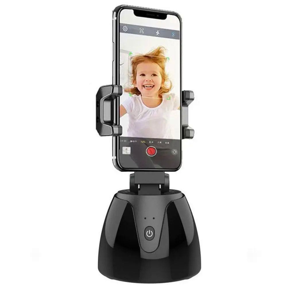 360 Degree Rotation Auto Face Tracking Mobile Phone Holder Smart Selfie Stick Camera Tripod For Photo Video Vlog Recording