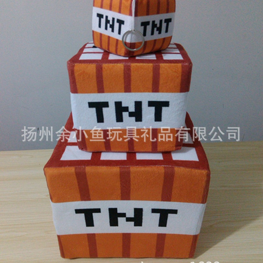 Minecraft Minecraf JJ Weird Plush Toy Doll Grass Cube Pillow TNT Pillow Anime Peripherals