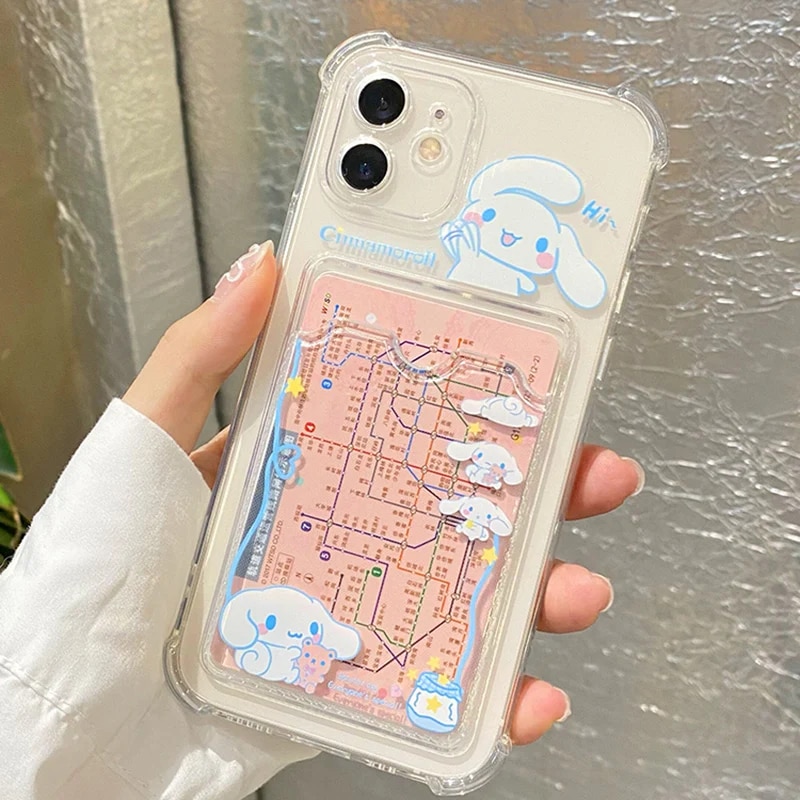 Sanrio Cinnamoroll Phone Cases For iPhone 14 13 12 11 Pro Max X XR XS 8 7 Plus Transparent Shockproof Silicone Hello Kitty Case. 
