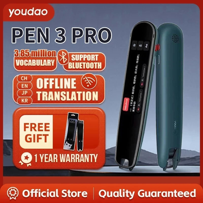 Youdao Language Translator Pen 3 Pro Scanning Dictionary Pen For Language Learner Multilingual Translated Pen（English Interface)