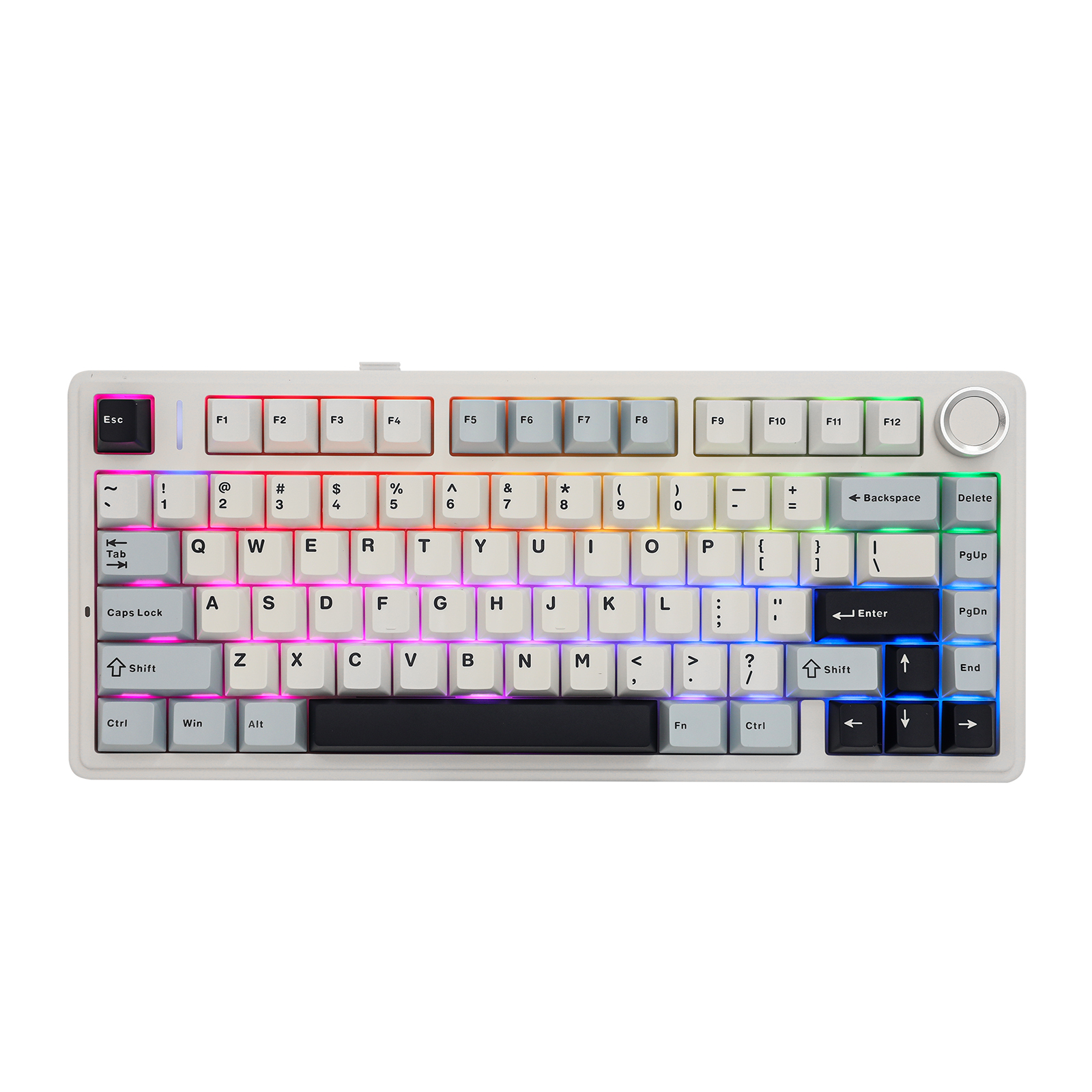 EPOMAKER x AULA F75 75% 80 Keys Hot-Swap Gasket Bluetooth 5.0/2.4G Wireless/Wired Mechanical Keyboard PBT Keycaps for Mac/Win. 