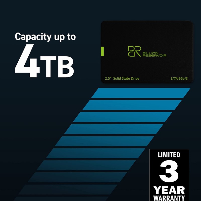 Billion Reservoir J11 BR 128GB SSD Solid State Drive 2.5" SATA3 128 GB Internal Hard Drive Disk 2.5 SATA3 SSD  128 GB SSD. 