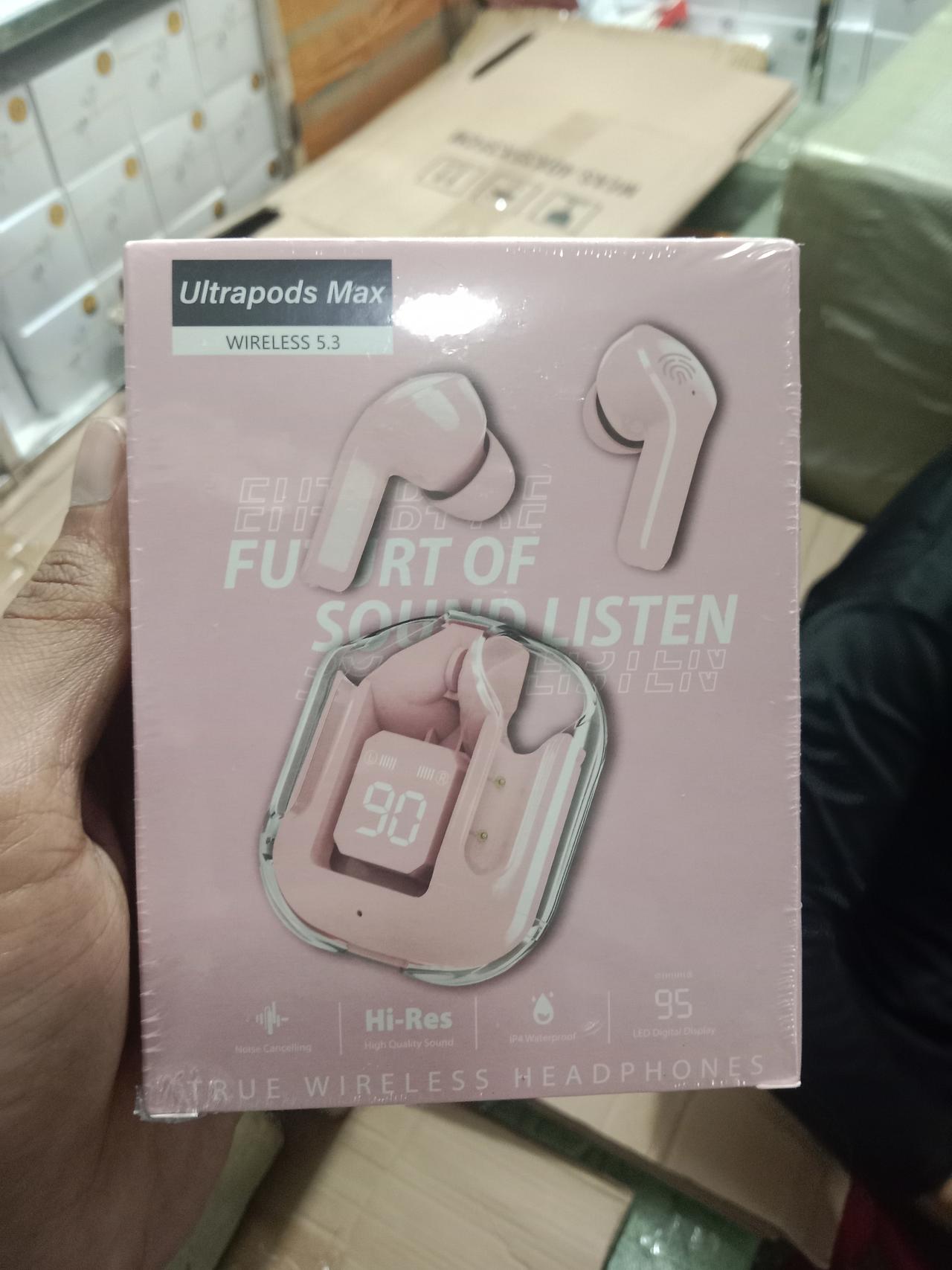 Ultra Pods max Earbuds Transparent TWS Bluetooth Earbuds BT Noise Cancelling Gaming Stereo sound earbuds High bass HD Mic Low Latency by Saimon Gadget & Electronics Ltd. 